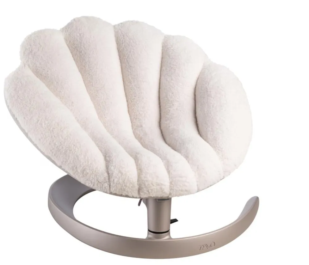 Tavo Hundebetten & Körbe - schwingendes Haustierbett Shell, ca. B78,5/H43-57/T66-73 cm Creme