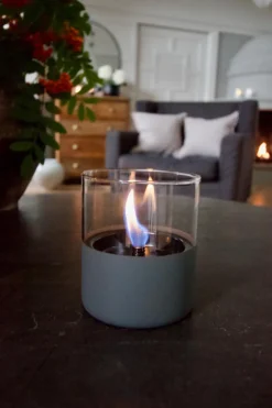 TENDERFLAME Lilly, ca. Ø10/H11,5 cm Grau Discount
