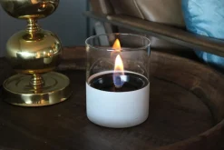TENDERFLAME Laternen & Dekoleuchten|Tisch-Feuerstellen - Lilly, ca. Ø10/H11,5 cm Weiß