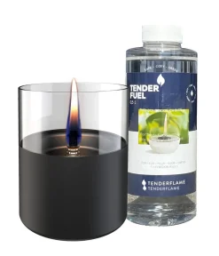TENDERFLAME Set Lilly 10, ca. Ø10/H11,5 cm Schwarz New