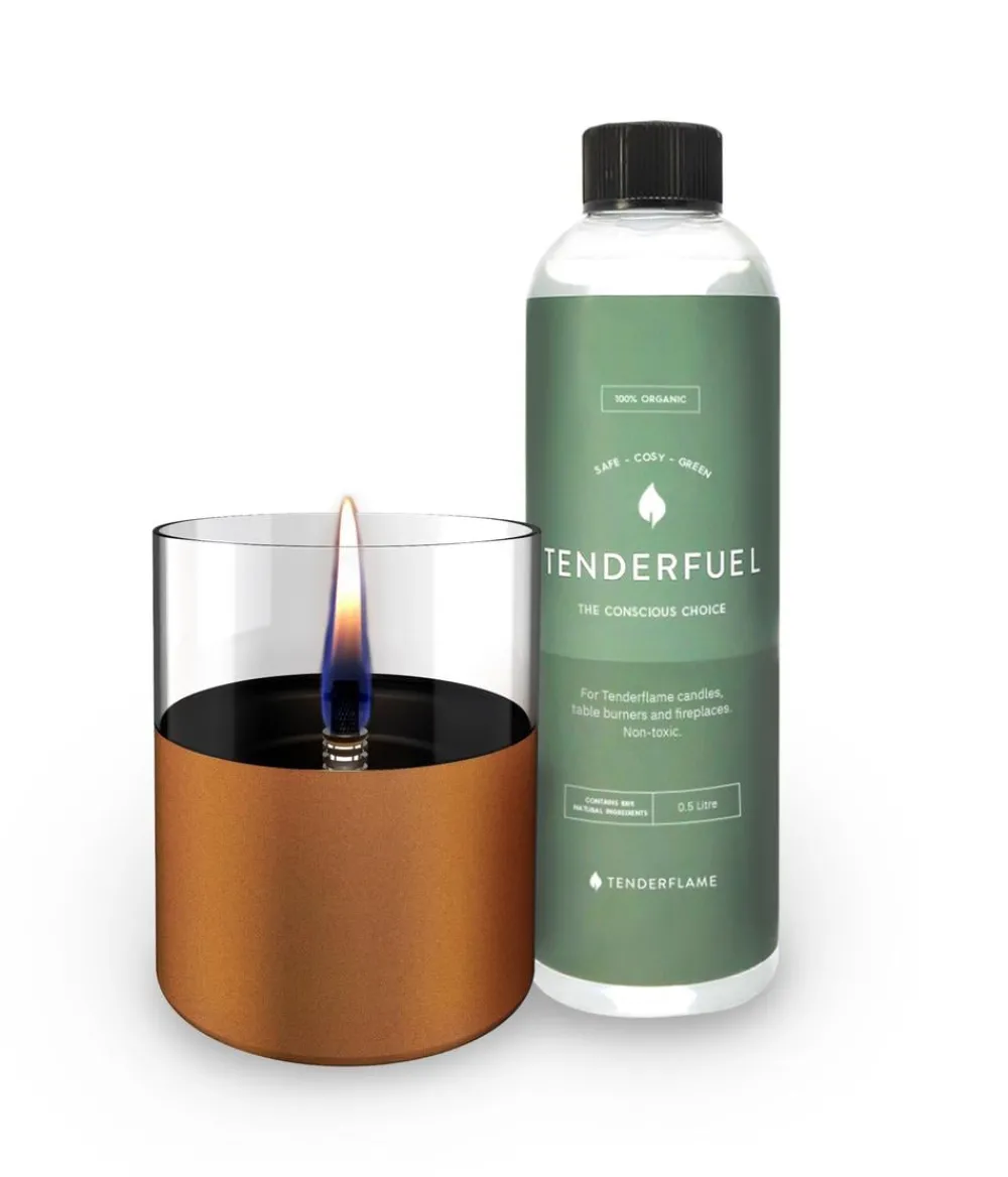 TENDERFLAME Tisch-Feuerstellen - Set Lilly, , ca. Ø10/H10,5 cm Kupfer