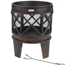 tepro Feuerstelle/ Feuerkorb Gracewood, ca. Ø42/H53 cm Schwarz Discount