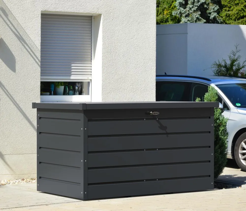 tepro Gerätebox Palladium, ca. 865 Liter, B166,4/H75,9/T86,4 cm Dunkelgrau Outlet