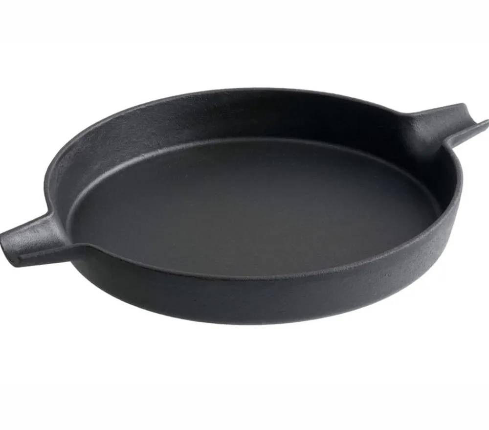 tepro Grillrost & -Einsätze|Grillzubehör - Gusspfanne Einleger, ca. Ø31,7/H3,5 cm Schwarz
