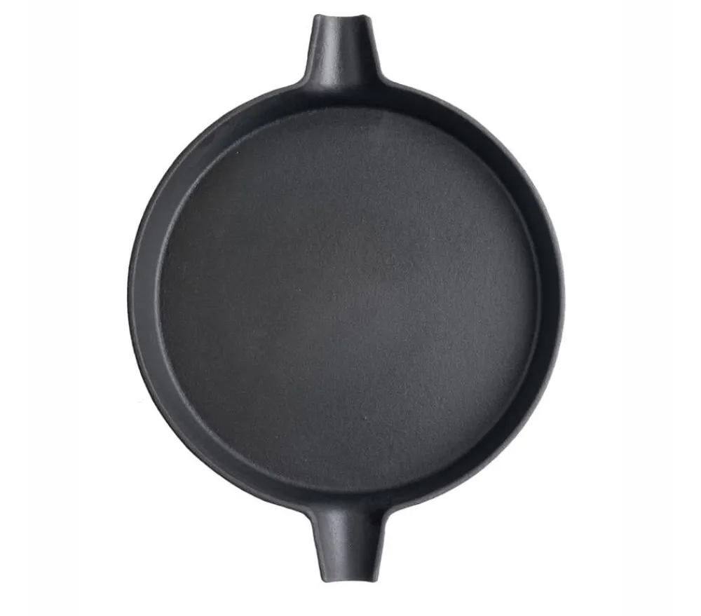 tepro Grillrost & -Einsätze|Grillzubehör - Gusspfanne Einleger, ca. Ø31,7/H3,5 cm Schwarz