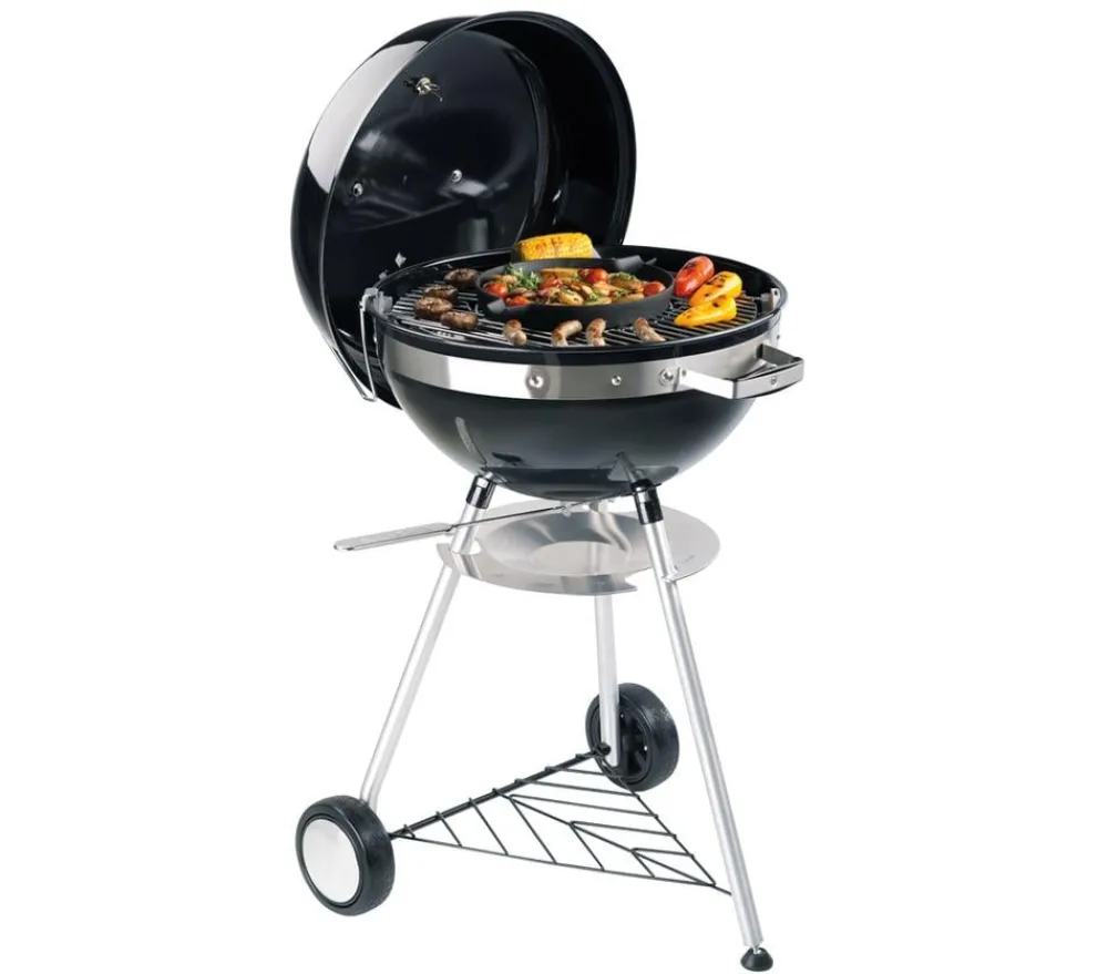 tepro Grillrost & -Einsätze|Grillzubehör - Gusspfanne Einleger, ca. Ø31,7/H3,5 cm Schwarz