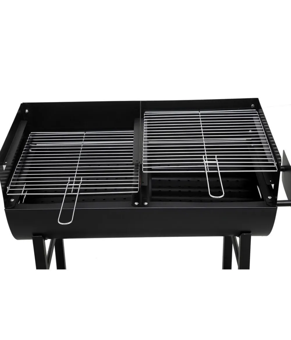 tepro Stand- & Kugelgrills|Holzkohlegrills - Holzkohle-Grillfass Detroit Schwarz