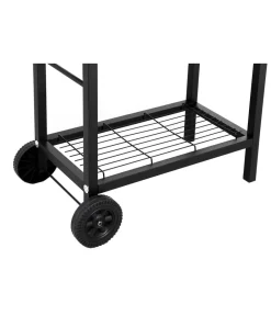 tepro Stand- & Kugelgrills|Holzkohlegrills - Holzkohle-Grillfass Detroit Schwarz