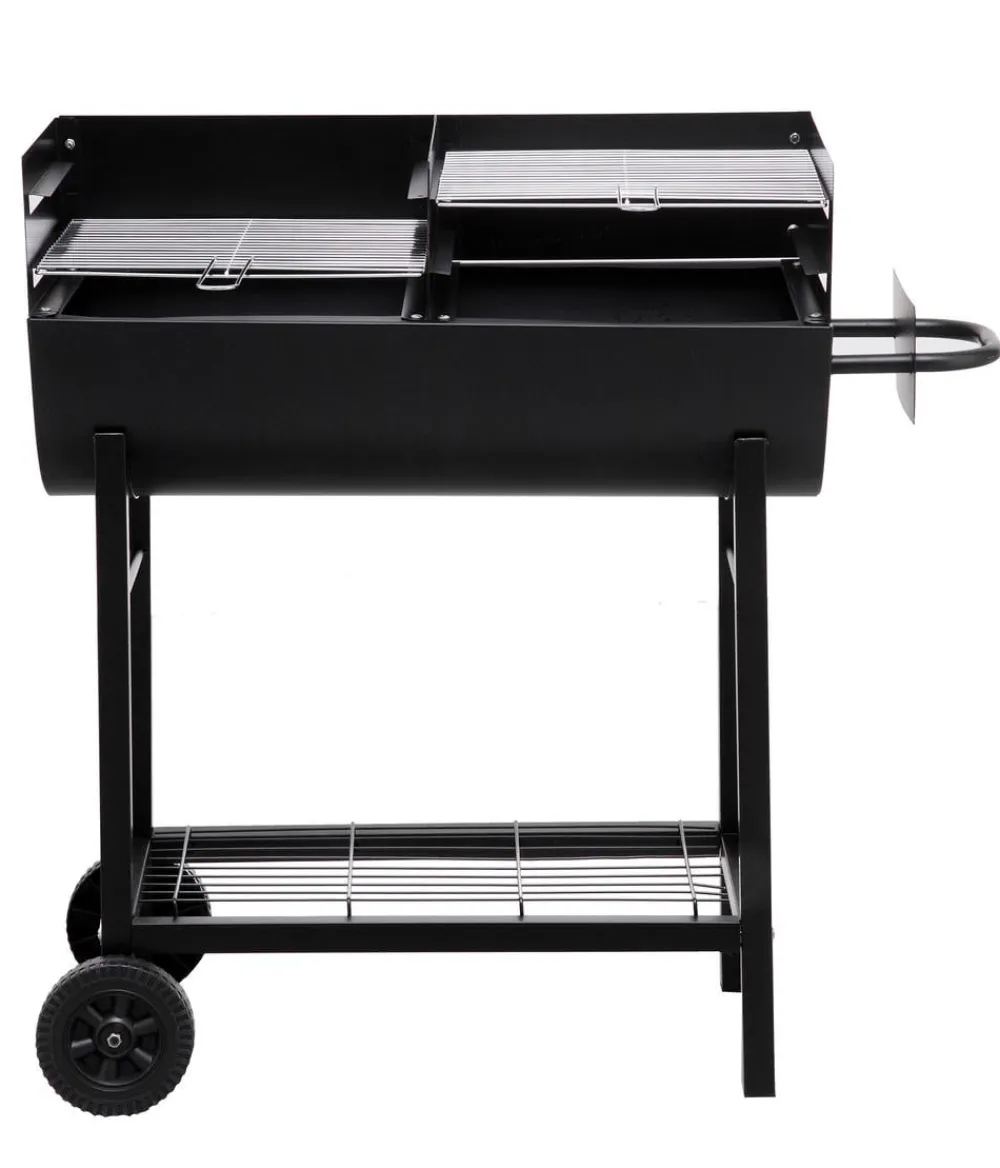 tepro Stand- & Kugelgrills|Holzkohlegrills - Holzkohle-Grillfass Detroit Schwarz