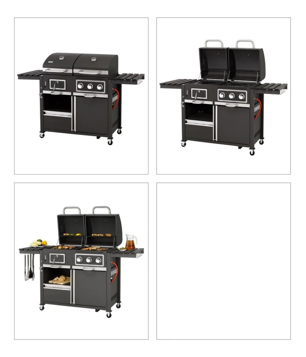 tepro Stand- & Kugelgrills|Gasgrills > Kohle-Gas-Kombigrill Toronto