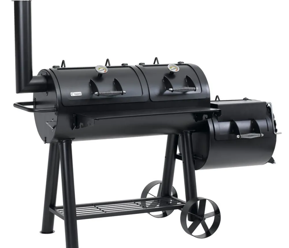 tepro Stand- & Kugelgrills|Holzkohlegrills - Massiv Smoker Indianapolis Schwarz