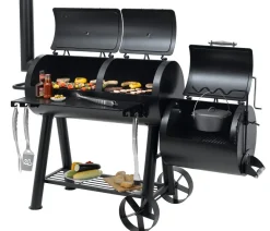 tepro Stand- & Kugelgrills|Holzkohlegrills - Massiv Smoker Indianapolis Schwarz