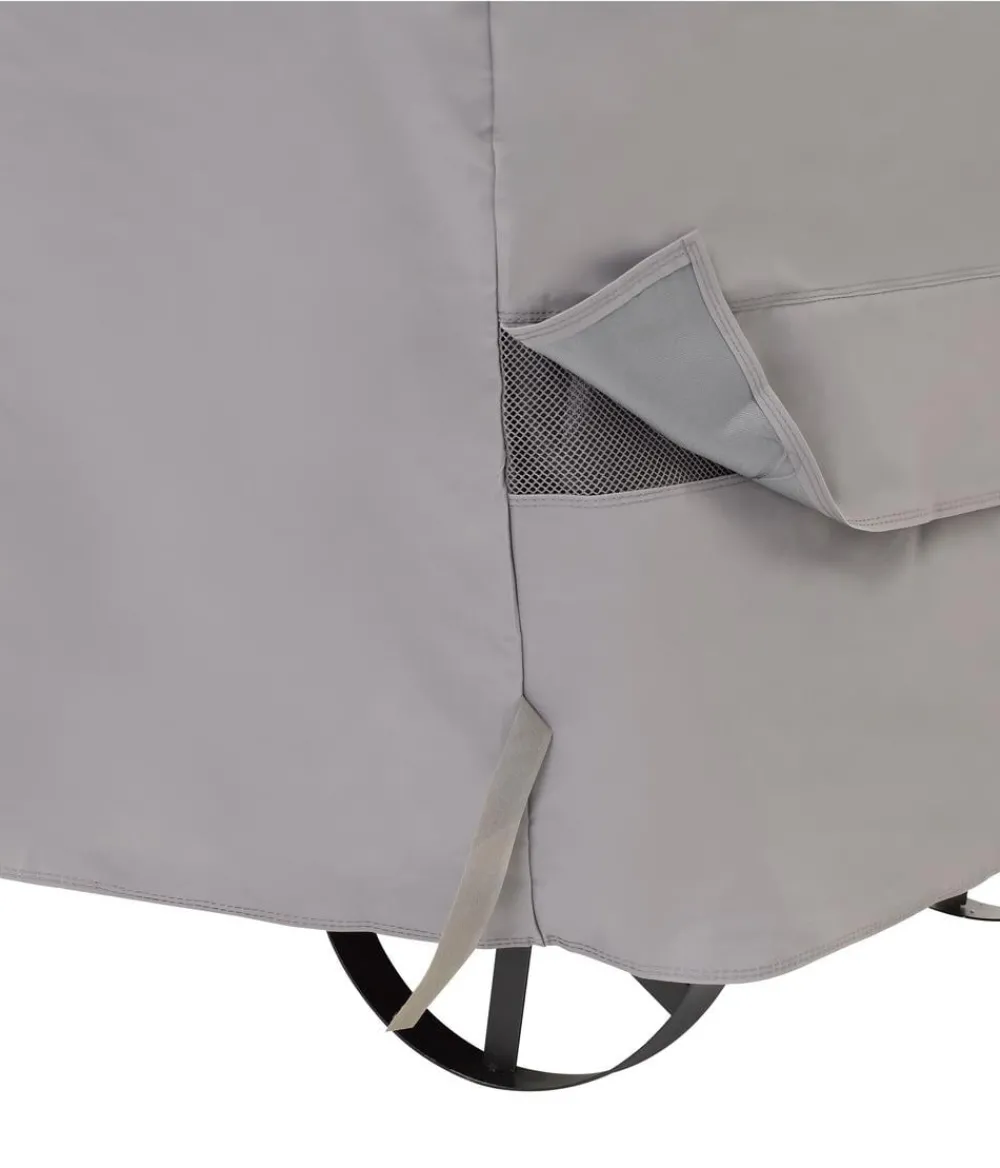 tepro Universal Abdeckhaube für Smoker, ca. B73,7/H119,4/T125,7 cm Hellgrau Discount