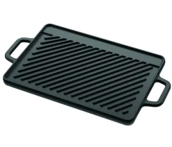 tepro Grillrost & -Einsätze|Grillzubehör - Universal Guss-Wendeplatte M Schwarz