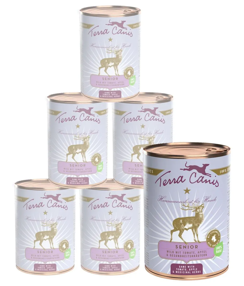 Terra Canis Nassfutter für Hunde Senior, 6 x 400 g Clearance