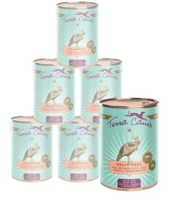 Terra Canis Nassfutter Hund - Nassfutter für Hunde Getreidefrei, 6 x 400 g