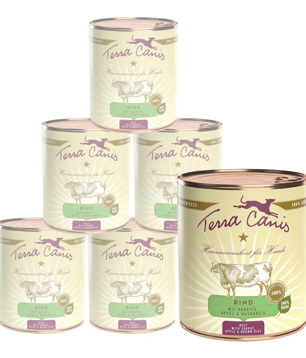 Terra Canis Nassfutter für Hunde Adult Menü, 6 x 800 g Clearance