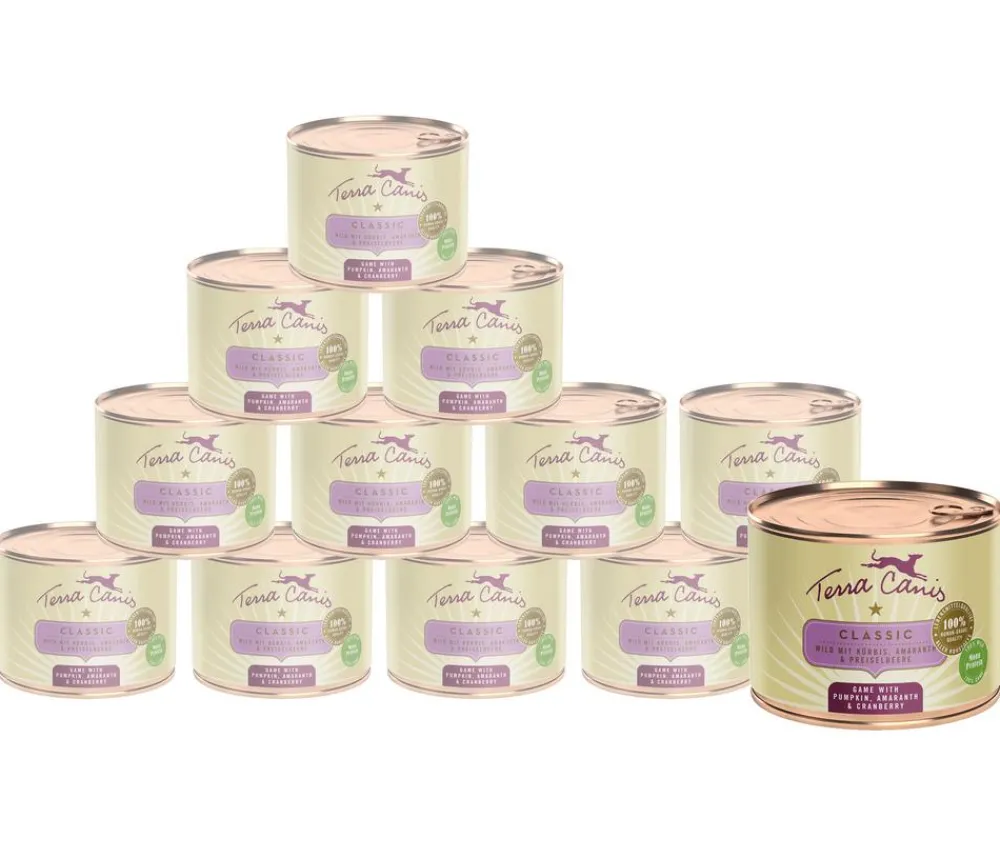 Terra Canis Nassfutter Hund - Nassfutter für Hunde Adult Menü, 6 x 800 g