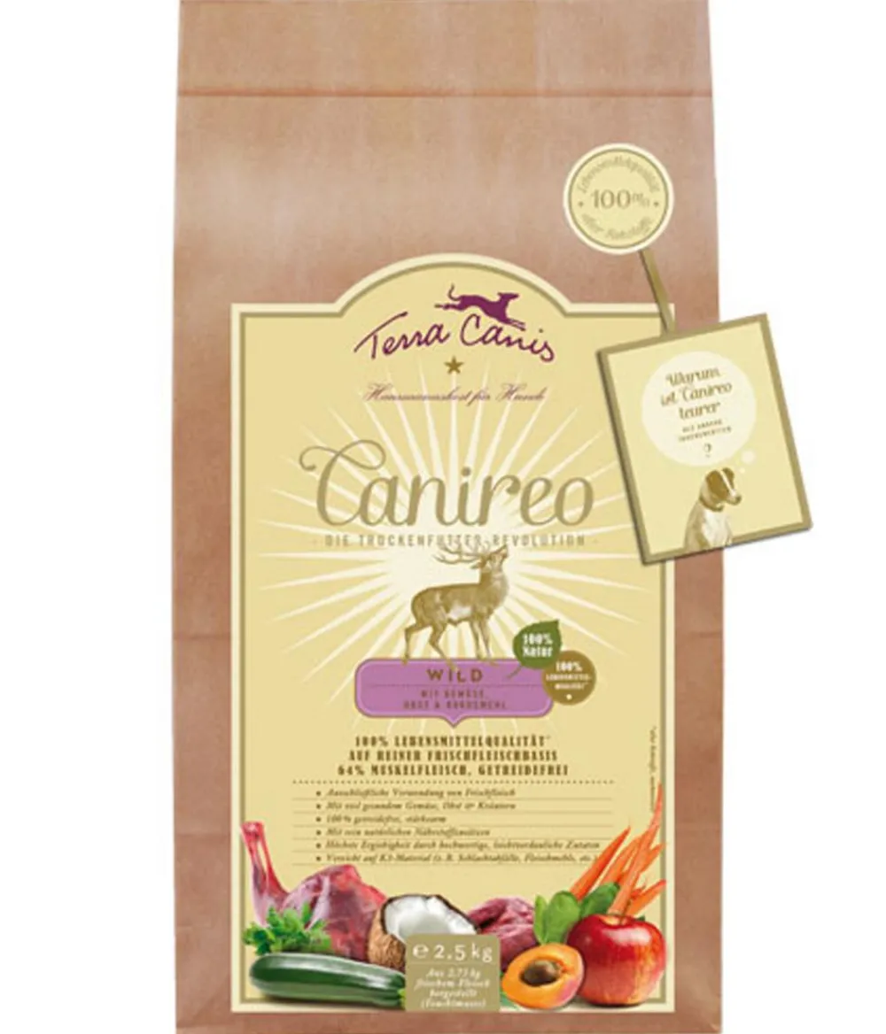 Terra Canis Trockenfutter Hund - Trockenfutter für Hunde Canireo, Wild