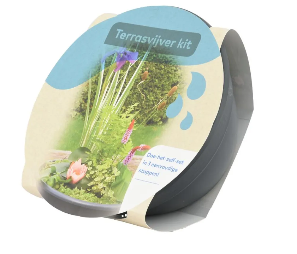 Dehner Aqua Terrassenteich-Set, 7-teilig Anthrazit Best