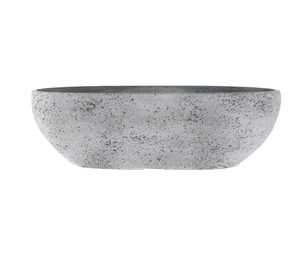 Ter Steege Pflanzkübel & Blumenkästen - Kunststoff-Balkonkasten Nova, oval Grau
