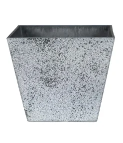 Ter Steege Blumentöpfe & Übertöpfe - Kunststoff-Pflanztopf Nimar, quadratisch Grau