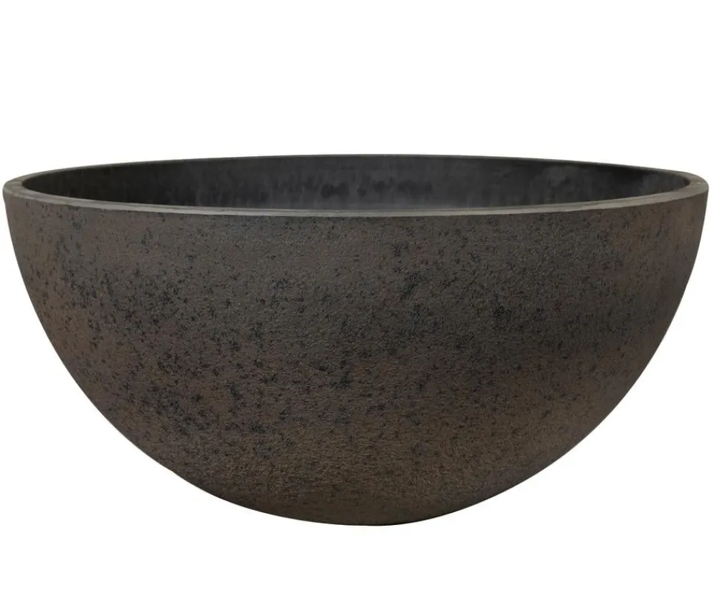 Ter Steege Blumenampeln & -Schalen - Kunststoff-Schale Nova, rund Braun