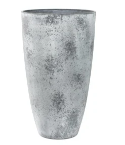 Ter Steege Blumentöpfe & Übertöpfe - Kunststoff-Vase Nova, konisch Grau