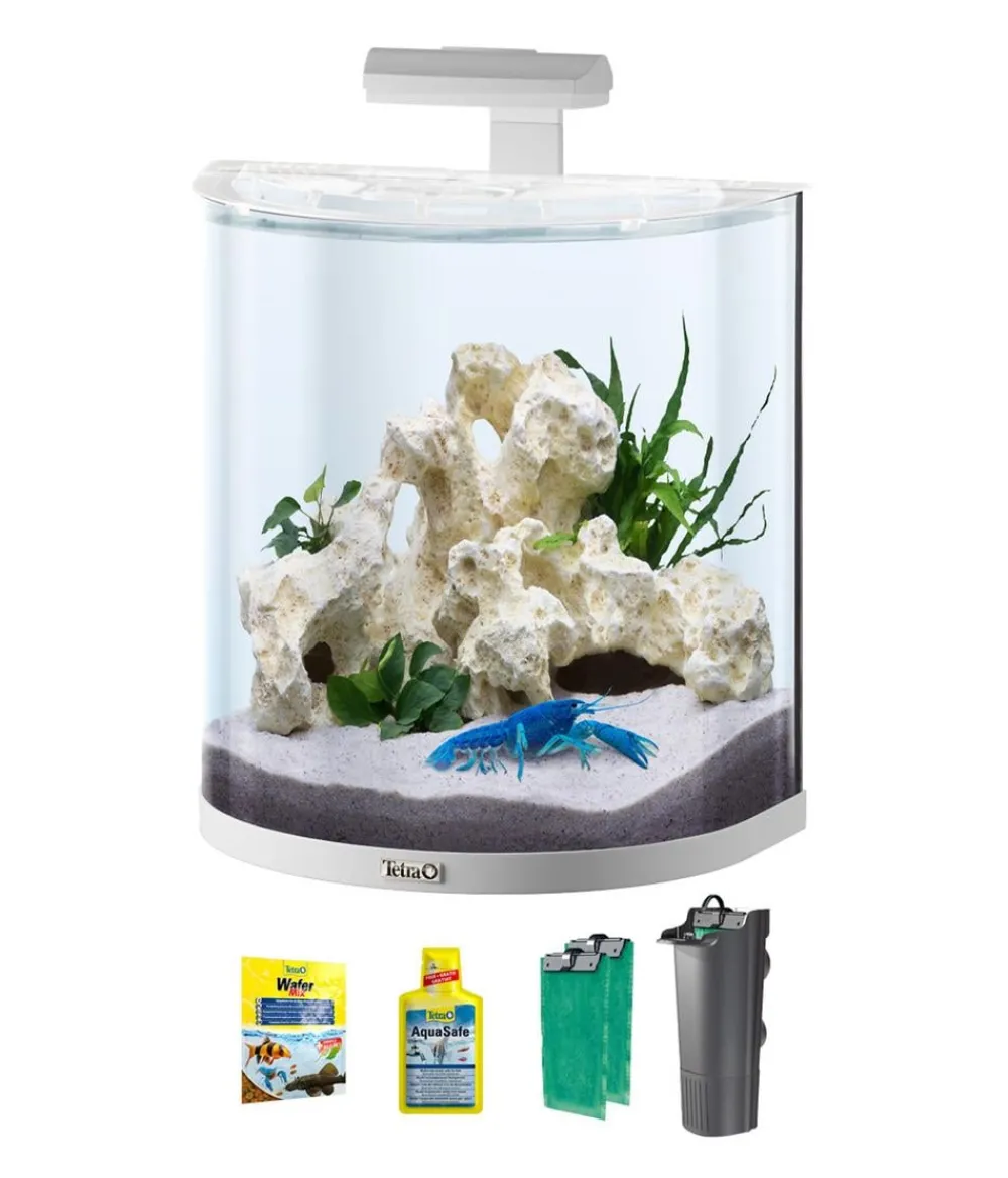 Tetra Einsteiger Aquarien - AquaArt LED Explorer-Line Crayfish, , 30 l Weiß