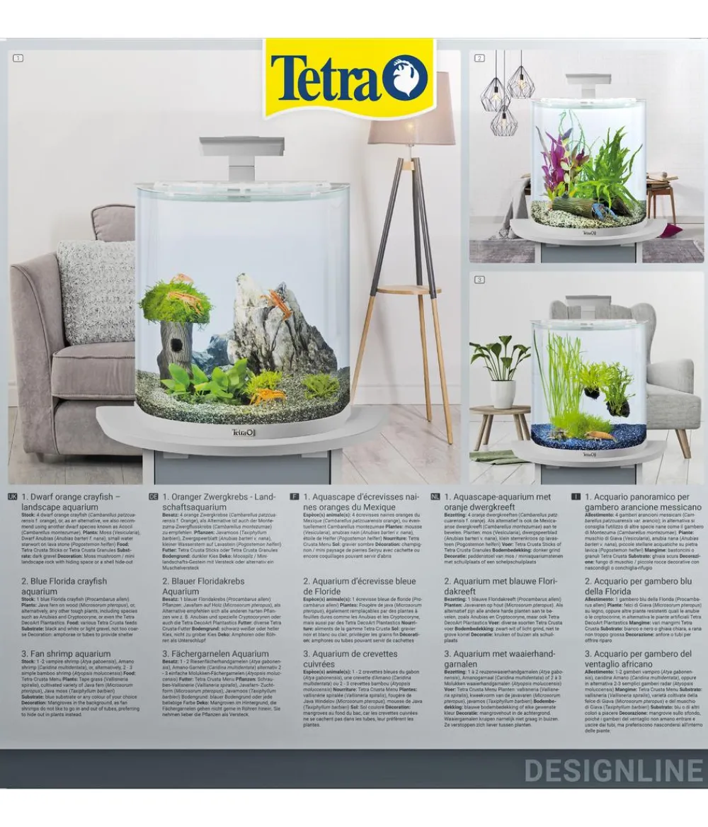 Tetra Einsteiger Aquarien - AquaArt LED Explorer-Line Crayfish, , 30 l Weiß