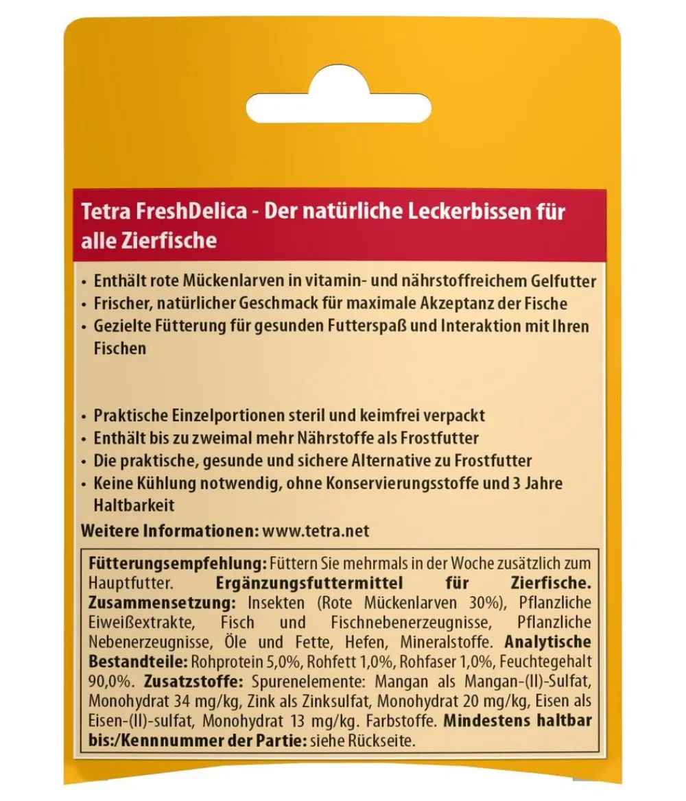 Tetra Fischfutter > FreshDelica Rote Mückenlarven, 48 g