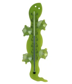 TFA Mehr Haushaltshelfer - Gecko Fensterthermometer analog Hellgrün