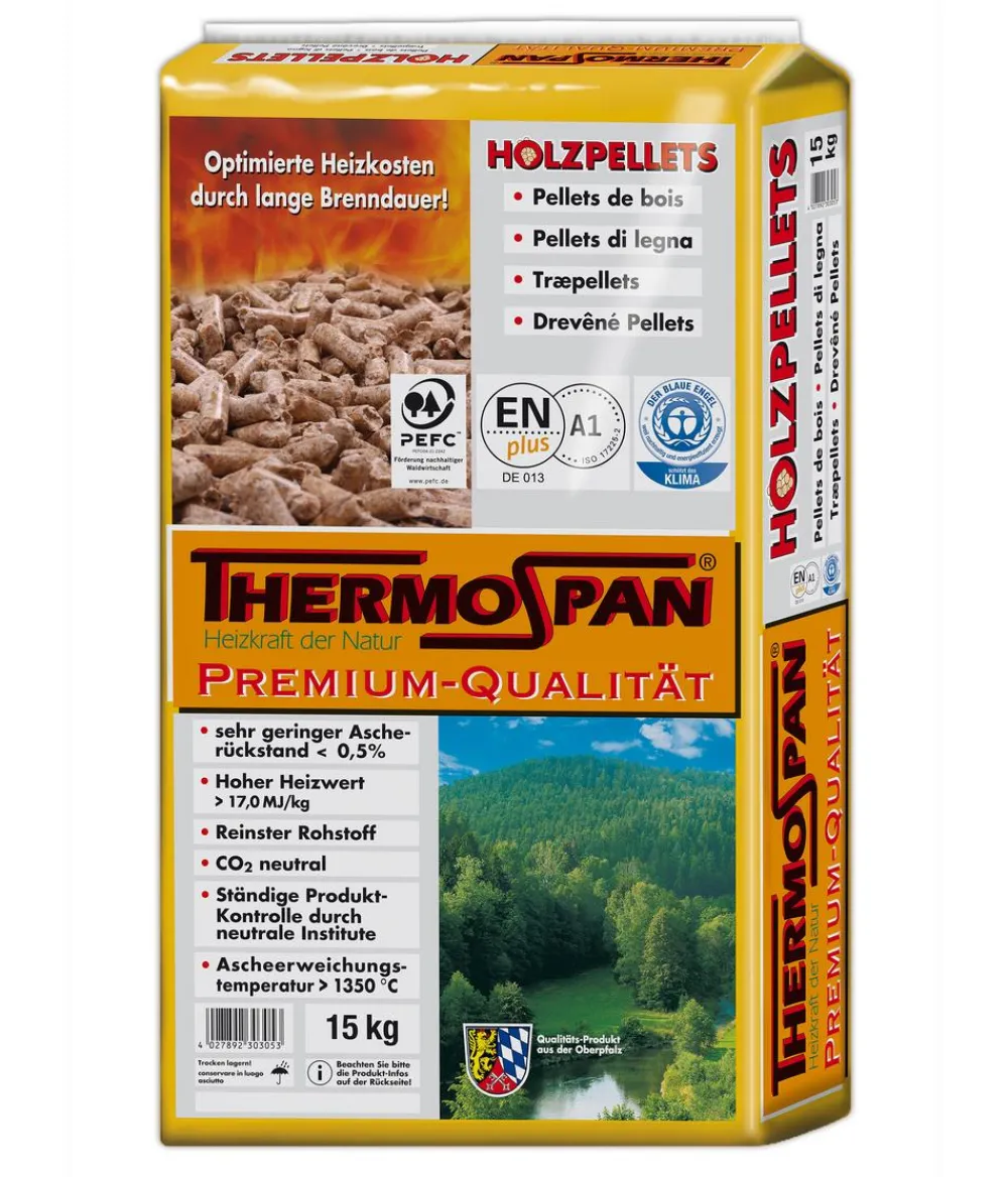 Thermospan Brennstoffe > Holzpellets, 66 x 15 kg