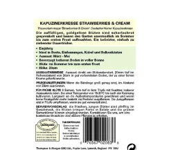 Thompson & Morgan Samen Kapuzinerkresse 'Strawberries & Cream' Gelb Outlet
