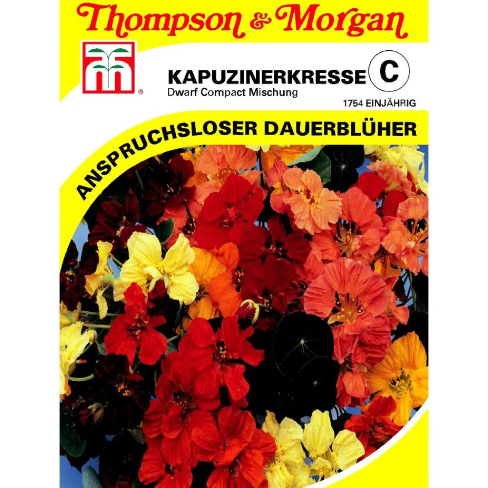 Thompson & Morgan Blumensamen > Samen Kapuzinerkresse 'Dwarf Compact Mischung'