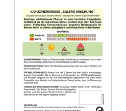 Thompson & Morgan Blumensamen > Samen Kapuzinerkresse 'Bolero Mischung'