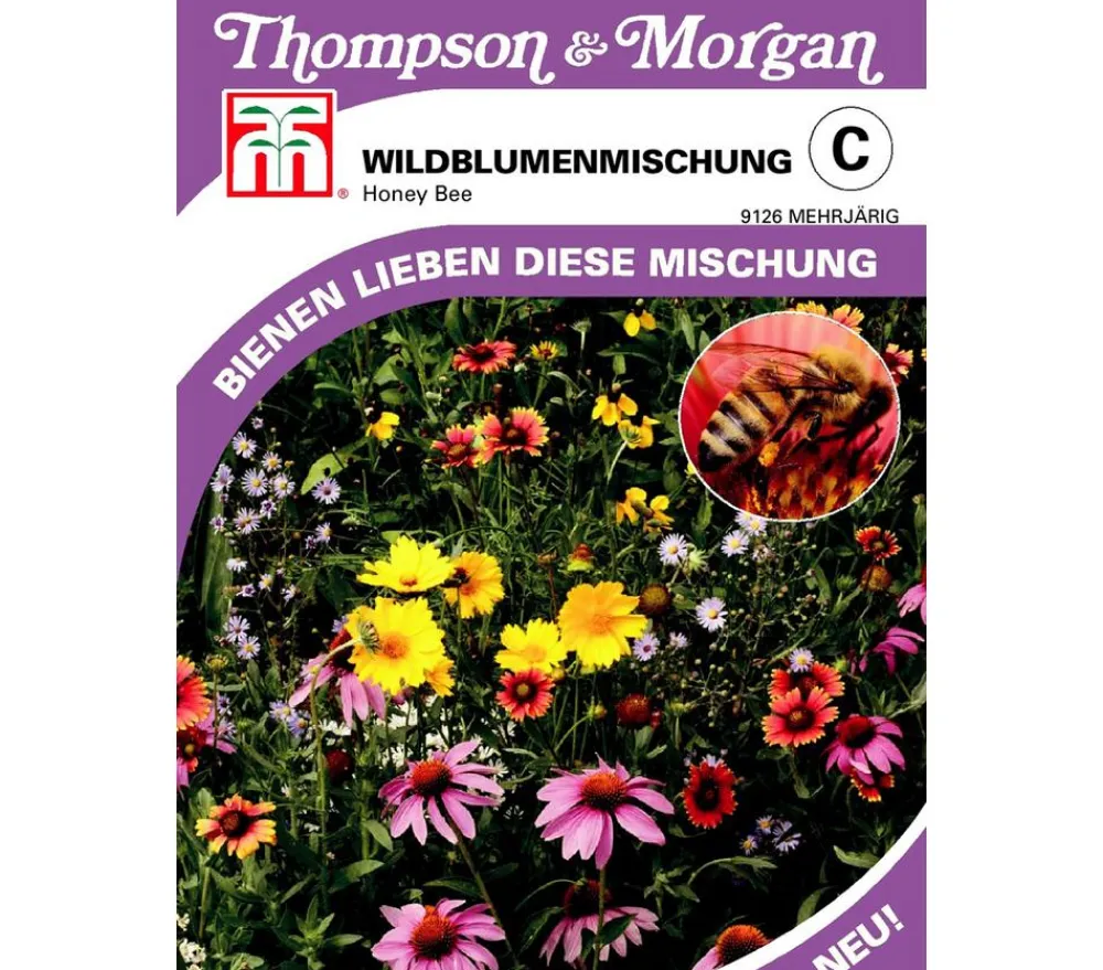 Thompson & Morgan Blumensamen - Samen Wildblumenmischung 'Honey Bee' Bunt