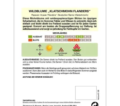 Thompson & Morgan Samen Wildblume 'Klatschmohn Flanders' Rot New
