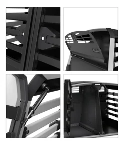 THULE® Hundetransportboxen - Allax Double M Hundetransportbox, ca. B93/H65/T77-82 cm