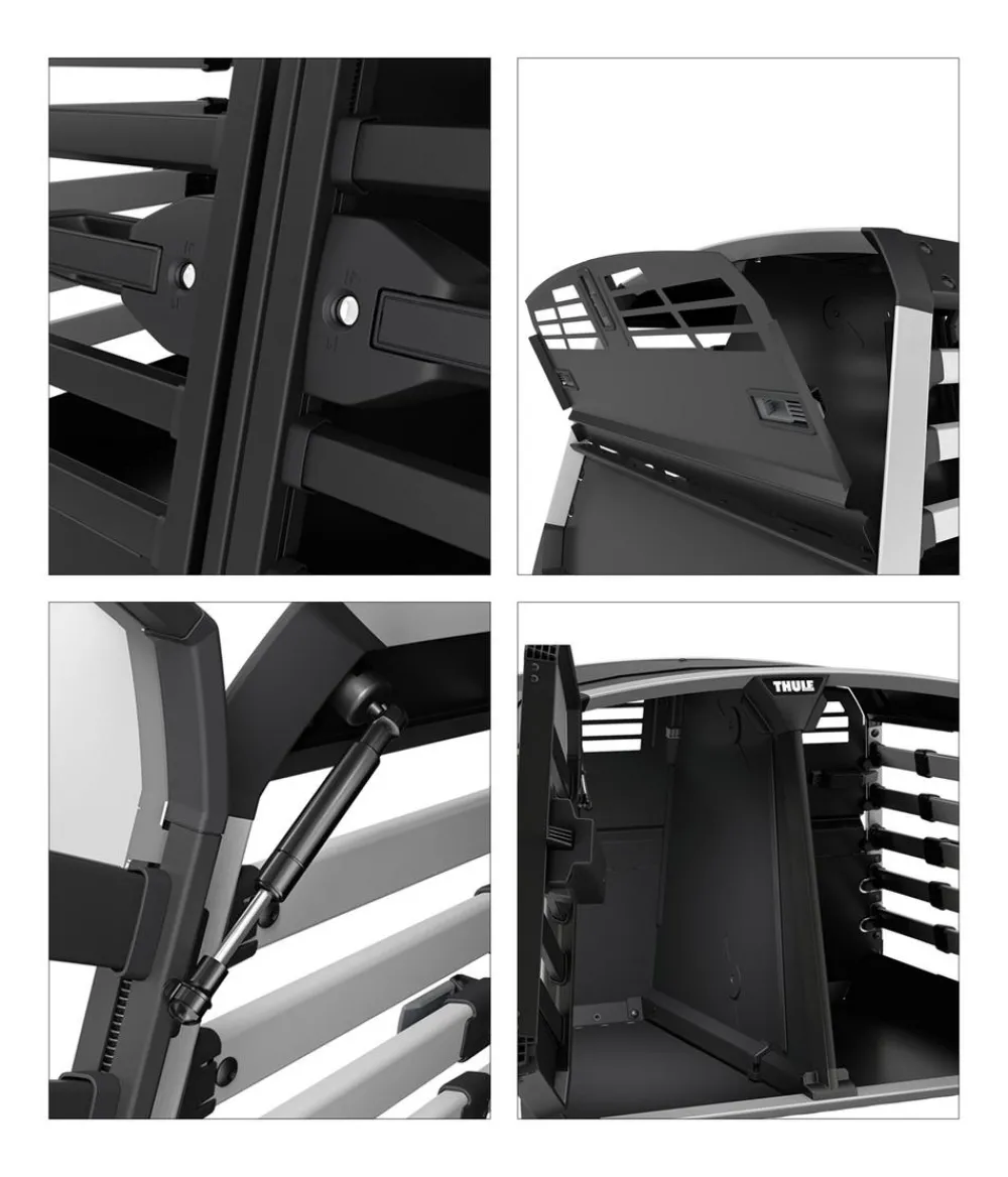 THULE® Hundetransportboxen - Allax Double M Hundetransportbox, ca. B93/H65/T77-82 cm