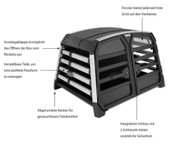 THULE® Allax Double S Hundetransportbox, ca. B90/H58/T72-80 cm Discount
