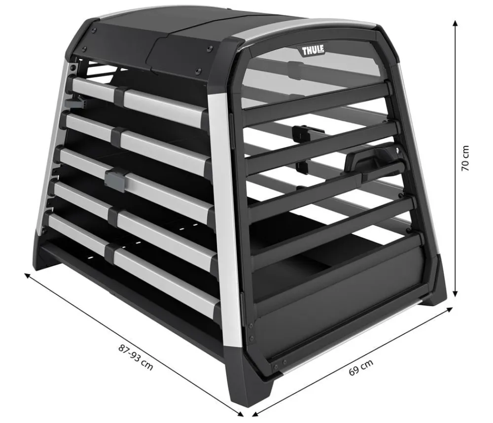 THULE® Hundetransportboxen - Allax L Compact Hundetransportbox, ca. B69/H70/T87-93 cm