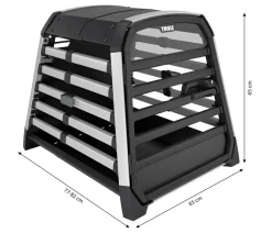 THULE® Hundetransportboxen - Allax M Compact Hundetransportbox, ca. B65/H65/T77-82 cm