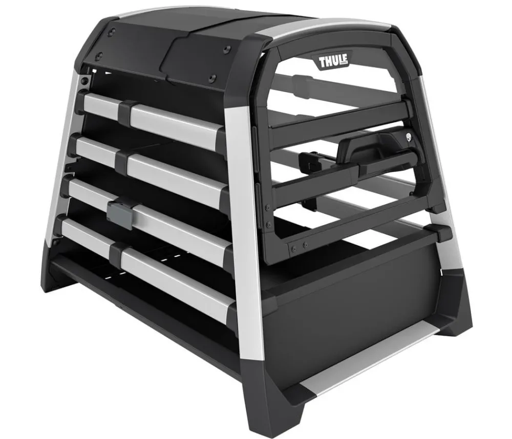 THULE® Allax threshold compatible S Hundetransportbox für Fahrzeuge mit Ladekante, ca. B58/H55/T72-80 cm