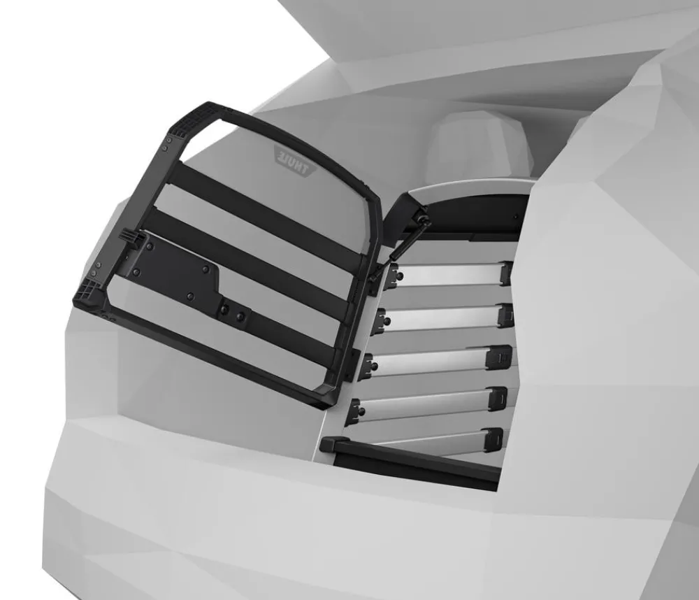 THULE® Allax threshold compatible S Hundetransportbox für Fahrzeuge mit Ladekante, ca. B58/H55/T72-80 cm