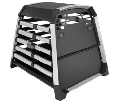THULE® Hundetransportboxen - Allax threshold compatible M Compact Hundetransportbox für Fahrzeuge mit Ladekante, ca. B65/H65/T77-82 cm