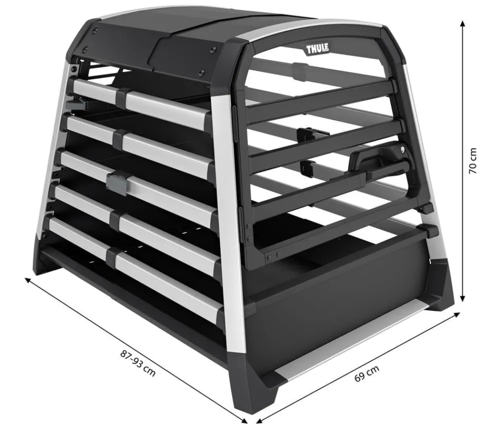 THULE® Allax threshold compatible L Compact Hundetransportbox für Fahrzeuge mit Ladekante, ca. B69/H70/T87-93 cm Online