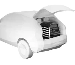 THULE® Hundetransportboxen - Allax threshold compatible M Hundetransportbox für Fahrzeuge mit Ladekante, ca. B65/H65/T82-90 cm