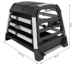 THULE® Allax threshold compatible XS Hundetransportbox für Fahrzeuge mit Ladekante, ca. B50/H50/T66-72 cm Discount