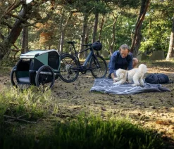 THULE® Mehr Transport & Unterwegs - Bexey Hunde-Fahrradanhänger, Hazy Green Grün